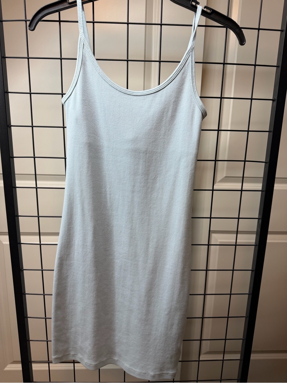 Old Navy Pale Blue Ribbed Tank Dress